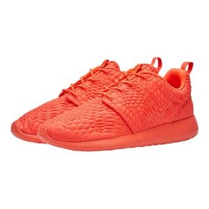 Nike Roshe One DMB Bright Crimson Diamondback Snakeskin Sneaker sz 8.5 US 807460